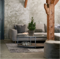 Narożnik Kendall Sofa with Chaise Longue Right, velvet, golden beige