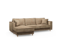 Narożnik Kendall Sofa With Chaise Longue Left, velvet, golden beige