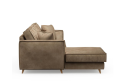 Narożnik Kendall Sofa With Chaise Longue Left, velvet, golden beige