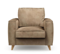 Fotel Kendall Armchair, velvet, golden beige