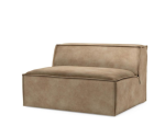 Sofa element The Jagger Center 125cm, velvet, golden beige