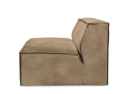 Sofa element The Jagger Center 125cm, velvet, golden beige