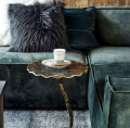Sofa element The Jagger Center 125cm, velvet, golden beige
