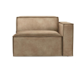 Sofa element The Jagger Corner Arm Right, velvet, golden beige