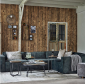 Sofa element The Jagger Corner Arm Right, velvet, golden beige
