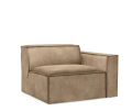Sofa element The Jagger Corner Arm Right, velvet, golden beige