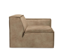Sofa element The Jagger Corner Arm Left, velvet, golden beige
