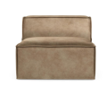 Sofa element The Jagger Center 95cm, velvet, golden beige