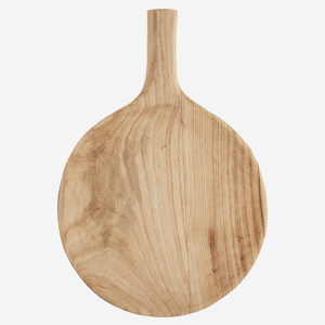 Deska Round wooden serving dish w/ handl