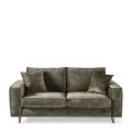 Sofa Kendall Sofa 2,5 Seater, velvet, ivy