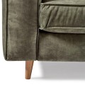 Sofa Kendall Sofa 2,5 Seater, velvet, ivy