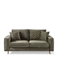 Sofa Kendall Sofa 2,5 Seater, velvet, ivy