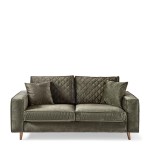 Sofa Kendall Sofa 2,5 Seater, velvet, ivy