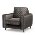 Fotel Kendall Armchair, velvet, grimaldi grey