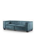 Sofa Hampton Heights Sofa 3,5 Seater, velvet, petrol