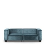 Sofa Hampton Heights Sofa 3,5 Seater, velvet, petrol