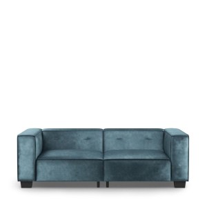 Sofa Hampton Heights Sofa 3,5 Seater, velvet, petrol