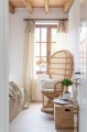 Fotel Chair Peacock With Cushion Rattan Natural