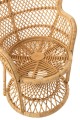 Fotel Chair Peacock With Cushion Rattan Natural