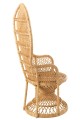 Fotel Chair Peacock With Cushion Rattan Natural