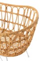 Kołyska z materacem Rattan/Metal Natural/White