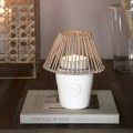 Świecznik RM Clay Candle Holder white