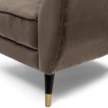 Fotel Modena Armchair, velvet III, anthracite