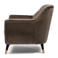 Fotel Modena Armchair, velvet III, anthracite