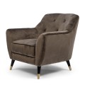 Fotel Modena Armchair, velvet III, anthracite
