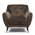 Fotel Modena Armchair, velvet III, anthracite