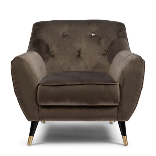 Fotel Modena Armchair, velvet III, anthracite
