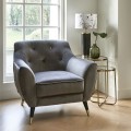 Fotel Modena Armchair, velvet III, anthracite