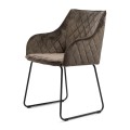 Krzesło Frisco Drive Dining Armchair, velvet III, anthracite
