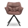Fotel Carnaby Dining Armchair, velvet III, rose stain