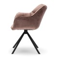 Fotel Carnaby Dining Armchair, velvet III, rose stain