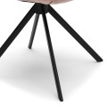 Fotel Carnaby Dining Armchair, velvet III, rose stain