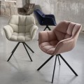 Fotel Carnaby Dining Armchair, velvet III, rose stain