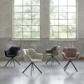 Fotel Carnaby Dining Armchair, velvet III, rose stain