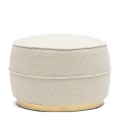 Pufa Taylor Footstool, bouclé, white sand