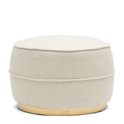 Pufa Taylor Footstool, bouclé, white sand