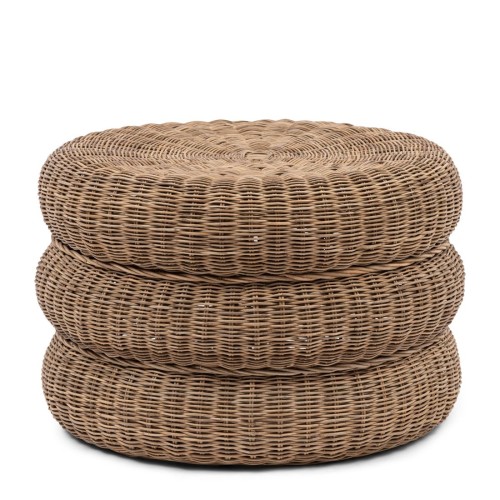 Podnóżek Rustic Rattan Macaron Footstool