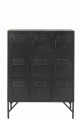 Komoda 9doors Metal Black