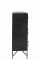 Komoda 9doors Metal Black