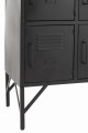 Komoda 9doors Metal Black