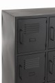 Komoda 9doors Metal Black