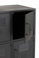 Komoda 9doors Metal Black