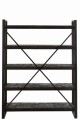 Regał Grub Mango Wood Iron Black