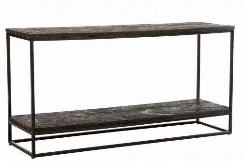 Konsola Grub Mango Wood Iron Black