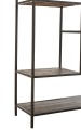 Regał Fien 10 Planks Mango Wood Iron Dark Brown Black