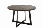 Stół okrągły Fien Round Mango Wood Iron Dark Brown